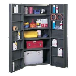 Edsal BC6201G 38 X 72 X 24 Welded Bin Cabinet W/ Shelves 