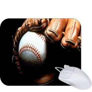  Rikki Knight Baseball with Glove Design Mouse Pad Mousepad 
