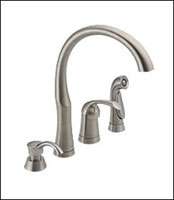 Delta 11946 SD DST Kitchen Faucet with Side Spray  