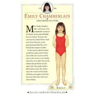 American Girl Magazines Real Life American Girl Paper Doll   Emily 