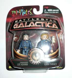   Galactica Minimates Series 3 Commander Lee Adama & C.A.G. Kara Thrace