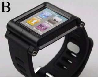 New Cool Aluminum bracelet watch band Wrist band for iPod nano 6 Cover 