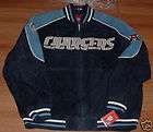 SAN DIEGO CHARGERS SUEDE LEATHER JACKET MEDIUM SPECIAL