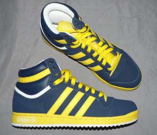 Adidas Top Ten Hi shoes mens new sneakers blue yellow  