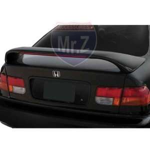  1996 2000 Honda Civic 2D Custom Spoiler Mid Wing With LED 