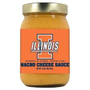 Hot Sauce Harrys 3317 ILLINOIS Fighting Illini Nacho Cheese Dip   16oz 