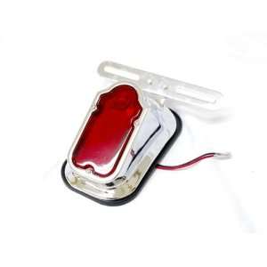  Tombstone Taillight Assembly Chrome Fits Harleys, Choppers 