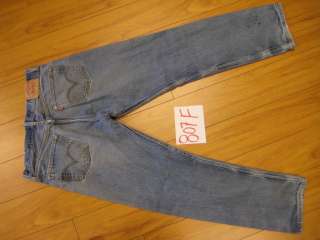 Destroyed levis 501 Feather jean used 36x34 807F  