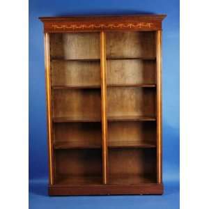  Antique Style Mahogany Double Open Bookcase Furniture 