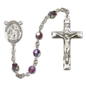  St. Gabriel the Archangel Amethyst Rosary Jewelry