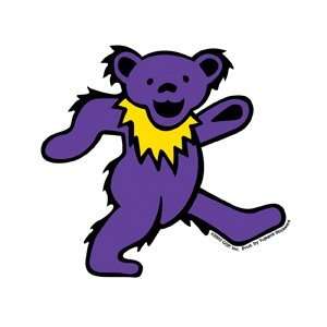 Grateful Dead   Small Purple Dancing Bear   Sticker 