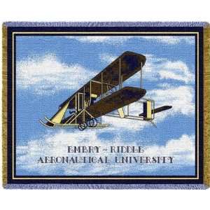  Fine Art Tapestry Embry Riddle Univ Flyer Throw Rectangle 