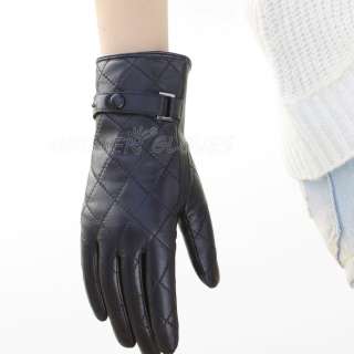 NEW WARMEN Womens GENUINE LAMBSKIN Winter Warm leather gloves 