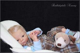 Baby Boy Sammie Adrie Stoete   Reborn Realbabydolls Nursery  