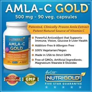  Amla C Gold (Amalaki Indian Gooseberry) 500 mg, 90 