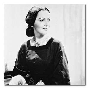  Olivia de Havilland Gone with the Wind B&W Stretched 