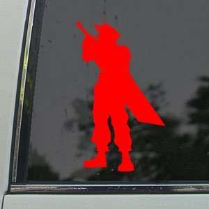  Final Fantasy XIII Red Decal Cloud Dissidia Car Red 