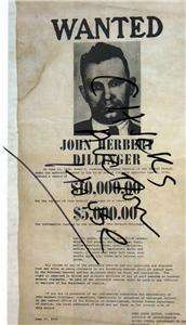 John Dillinger Copy 1934 Wanted Poster Free Sh Usa  