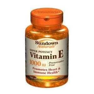 Sundown Vitamin E 1000iu as dl Alpha Synthetic Softgels 100