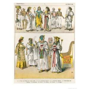  Egyptian Dress, from Trachten Der Voelker, 1864 Art Giclee 