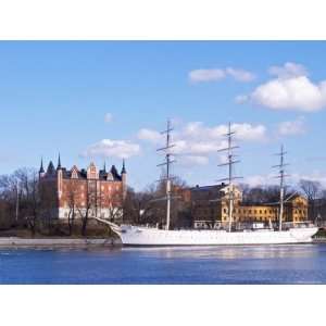  Three Mast Ship Af Chapman Moored at Skeppsholmen 