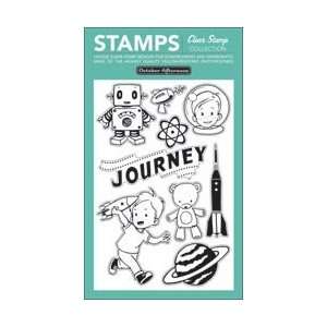   Rocket Age Clear Stamps 4X6 Sheet by October Afternoon Arts, Crafts