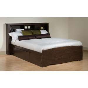 Prepac Manhattan Bedroom Collection Double Platform 6 Drawer Storage 