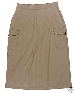 Safari Skirt Khaki Tag Ladies 100% Cotton   Help Africa  