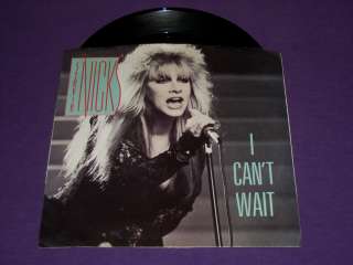 Stevie Nicks I Cant Wait / The Nightmare 7 Vinyl 45 & Picture Sleeve 