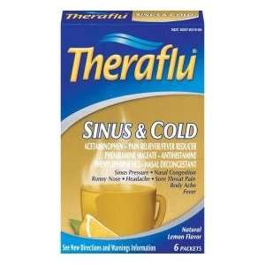  Theraflu Hot Liquid Sinus & Cold Powder Lemon 6 Health 