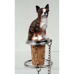  Chihuahua Brindle Wine Bottle Stopper   DTB06C Kitchen 