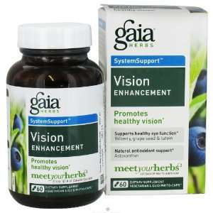  Gaia Herbs Vision Enhancement, 60 Vegetarian Liquid 