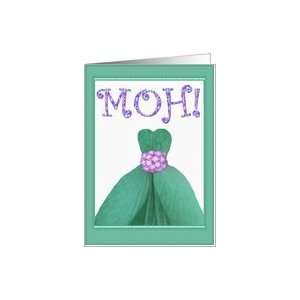  Be My Matron of Honour   Green Gown Card Health 