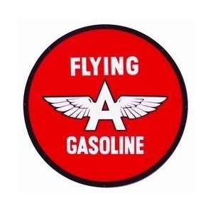   SignPast Flying A Gasoline Round Reproduction Vintage Sign Automotive