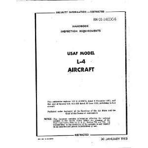    Piper Aircraft L 4 Inspection Requirements Manual Piper Books