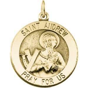 14k St. Andrew Medal 22mm/14kt yellow gold Jewelry