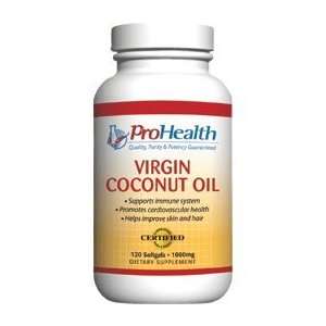  Pro Health Virgin Coconut Oil 1000 mg, 120 Softgels 