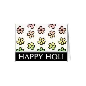  HAPPY HOLI  festival of color and spring Card Health 