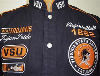 Virginia State Univ. VSU Trojans Racing Style Jacket  