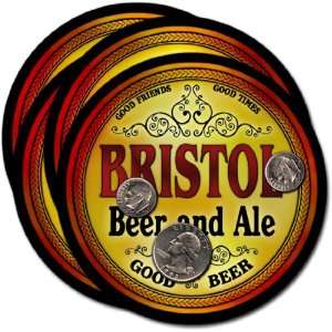  Bristol , WI Beer & Ale Coasters   4pk 