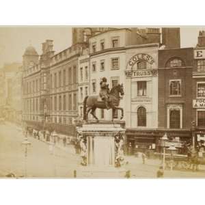 Charing Cross before Development, with the Equestrian Statue of the 