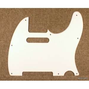  60s Vintage Aged White Single Ply Pickguard For Fender Telecaster 