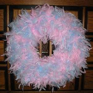  Angelic Dreamz Own Blue & Pink Feather Wreath