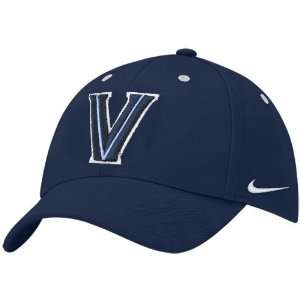 Nike Villanova Wildcats Navy Blue Lacrosse Swoosh Structured Flex Fit 