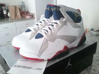 DS 2004 NIKE AIR JORDAN VII 7 OLYMPIC 11 RARE v vi iv xi iii xii 