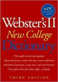Websters II New College Dictionary, (0618396012), American Heritage 