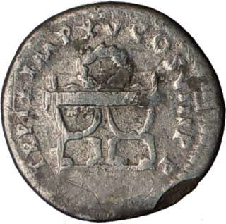 TITUS 80AD Pompeii Eruption Atonement SILVER Roman Coin  