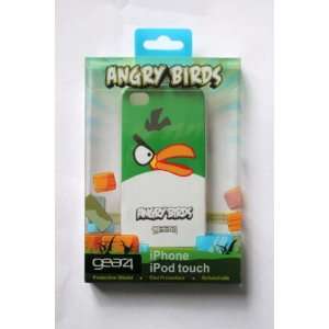  iPhone 4 Hardshell Case Cover Green Angry Birds with Clear 