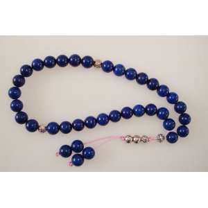 Prayer Beads Worry Beads Traditional 33 X 8mm Beautiful Dark Blue Jade 