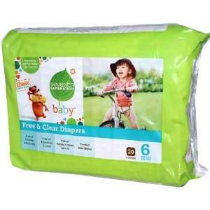 Seventh Generation 7 Gen Diapers Stage 6 20.00 CT(Pack of 4)  